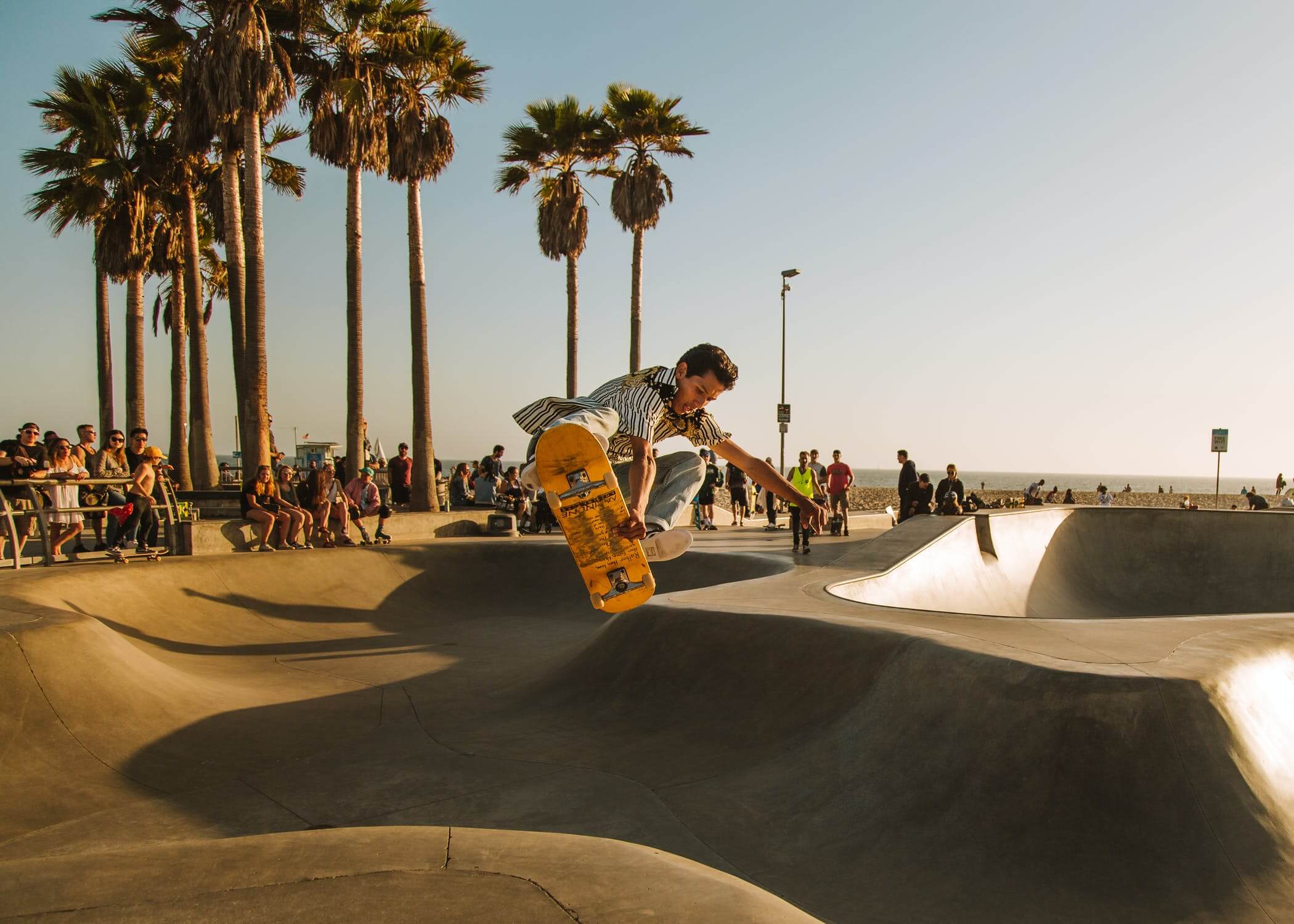 a man jumping on a skateboard