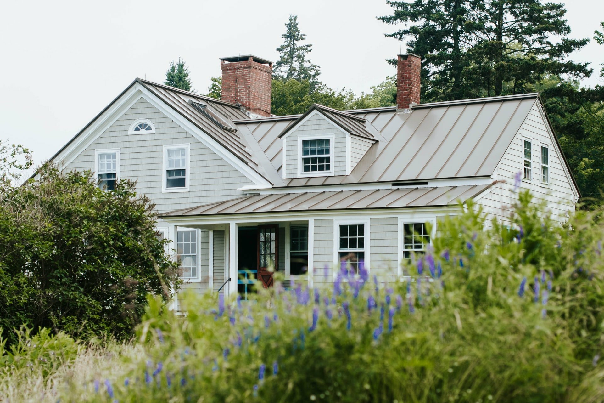 a house with a garden