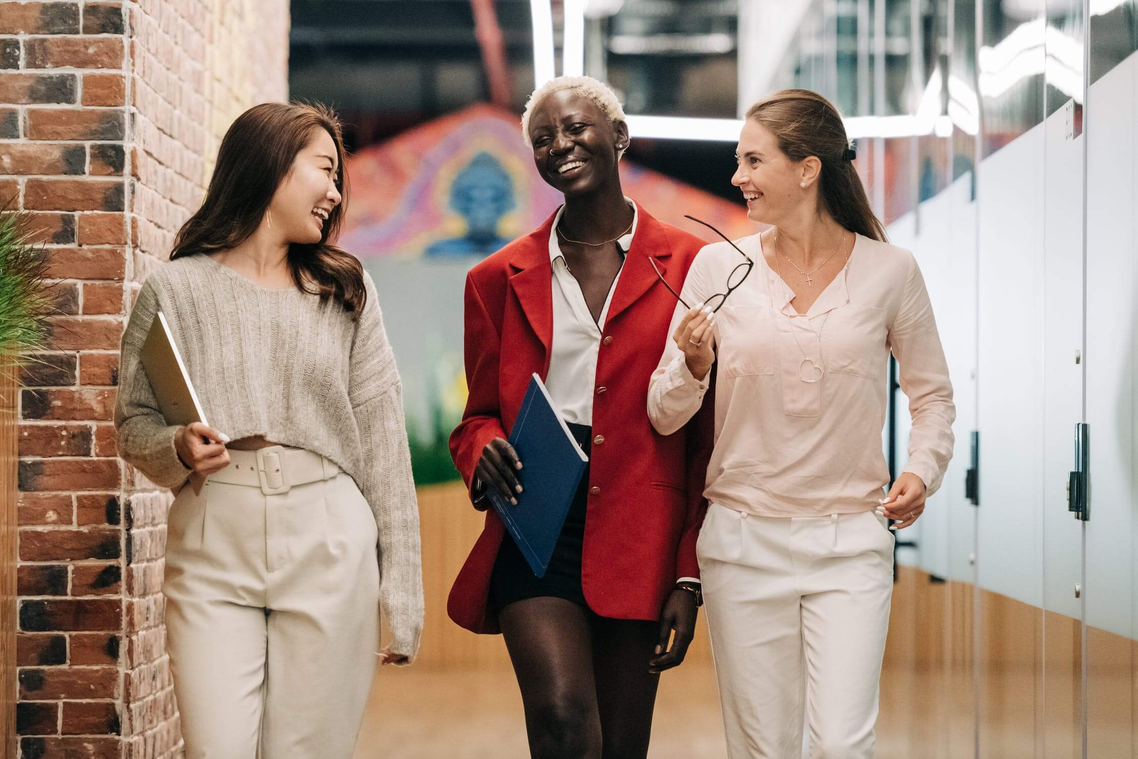 a group of women walking