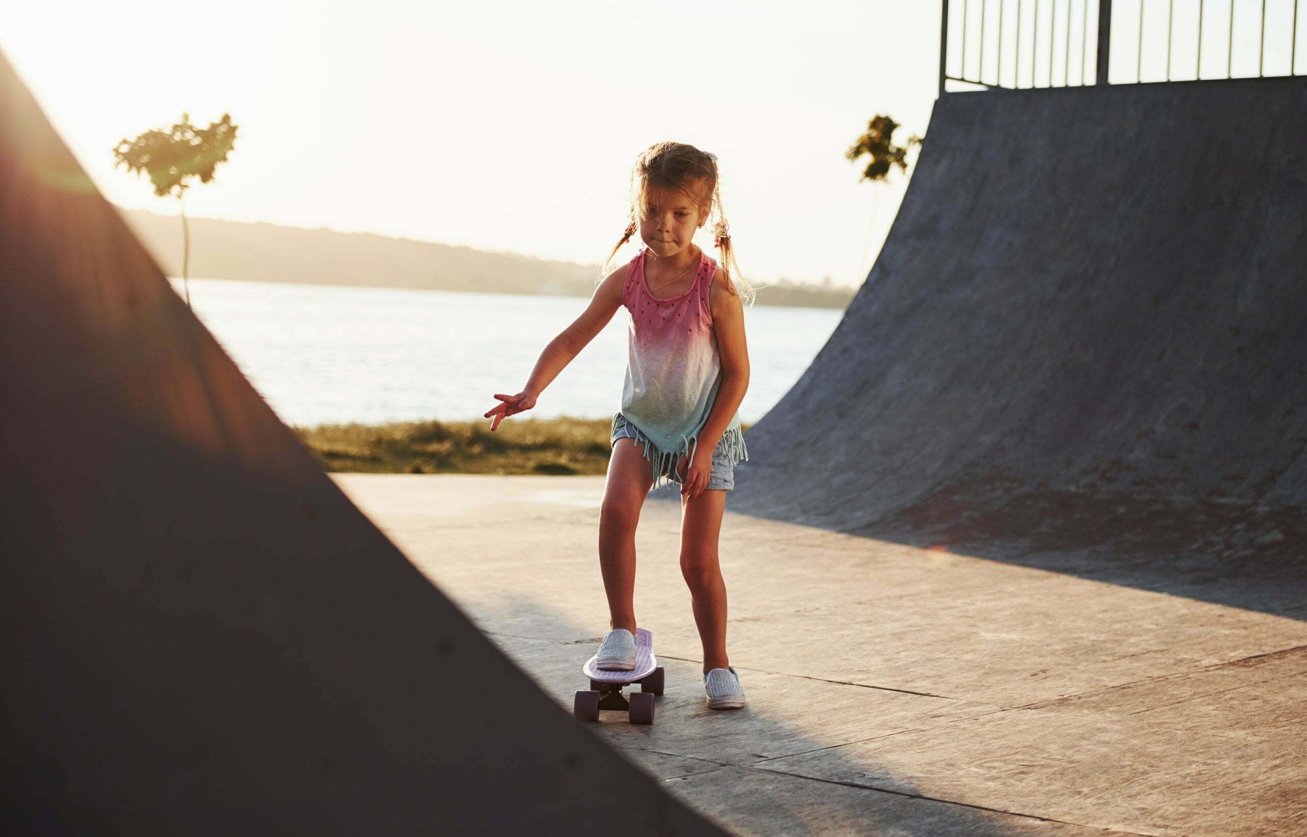 YOUNG GIRL SKATING